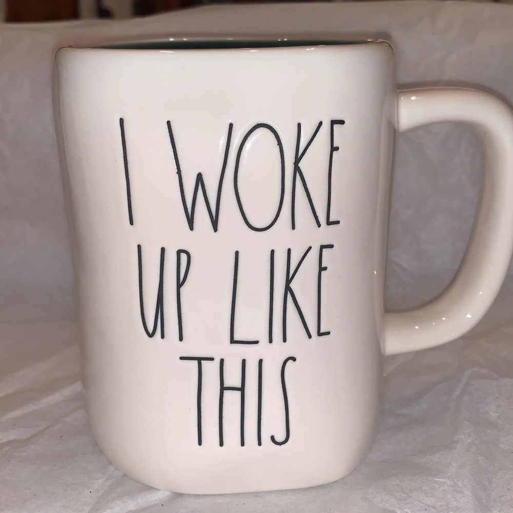 Rae Dunn, “I WOKE UP LIKE THIS” mug